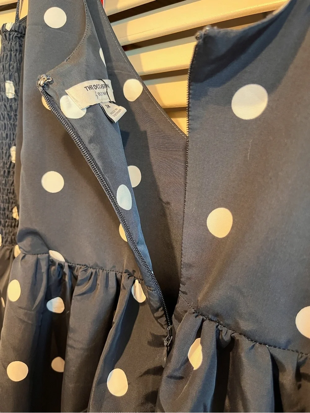 Old Navy - “The Occasions” Girls Navy Polka Dot Tie-Shoulder Dress - NWT!